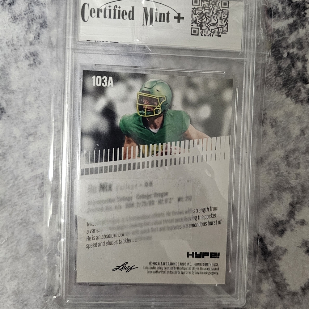 Bo Nix Rookie Card - Picture 2 of 2